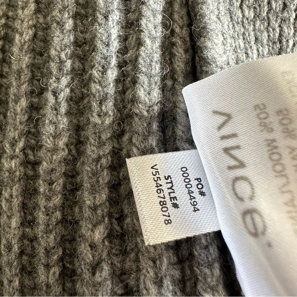 Vince Wool+ Yak Yak Knit Grey Cardigan Sweater M - Picture 9 of 10